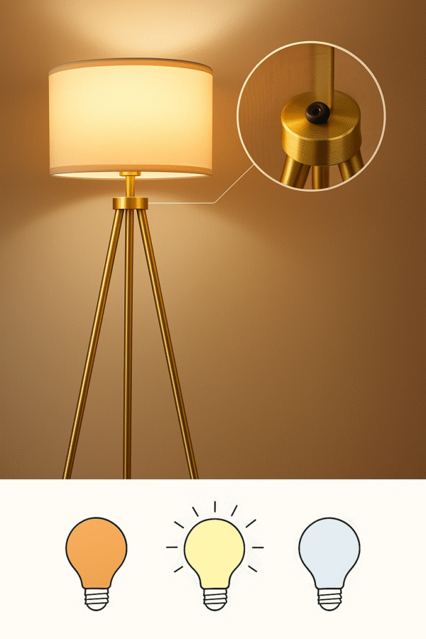 Tripod Design Floor Lamp